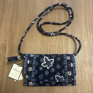Vera Bradley Blue Coin Trifold Crossbody